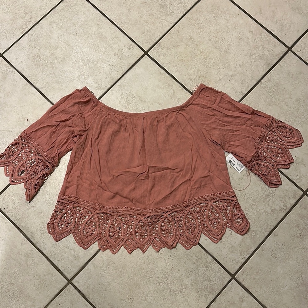 Pink Off the Shoulder Top